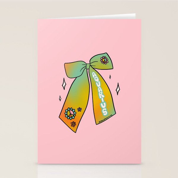 Aquarius Bow Stationery Card Gallery Image 2