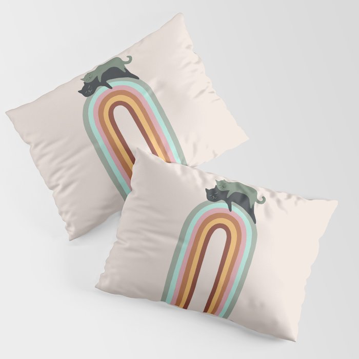 Rainbow cat 3 lover hugs Pillow Sham Gallery Image 3