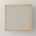 Boho Prints, Raindrops, Beige, Minimalism, Abstract Art Mini Art Print Gallery Image 1