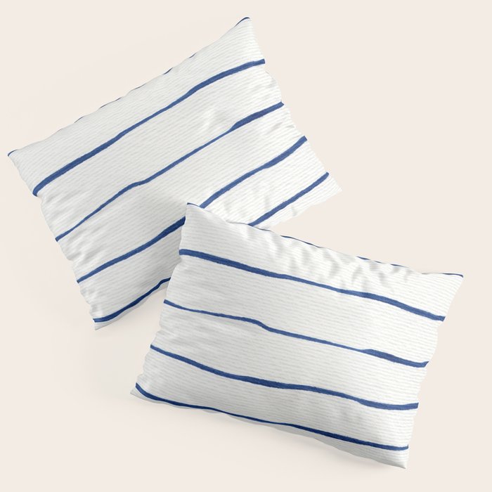 Blue Stripes Pillow Sham Gallery Image 3