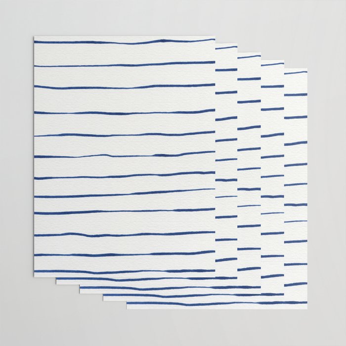 Blue Stripes Wrapping Paper Gallery Image 3