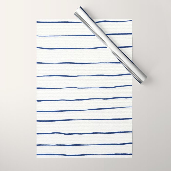 Blue Stripes Wrapping Paper Gallery Image 1