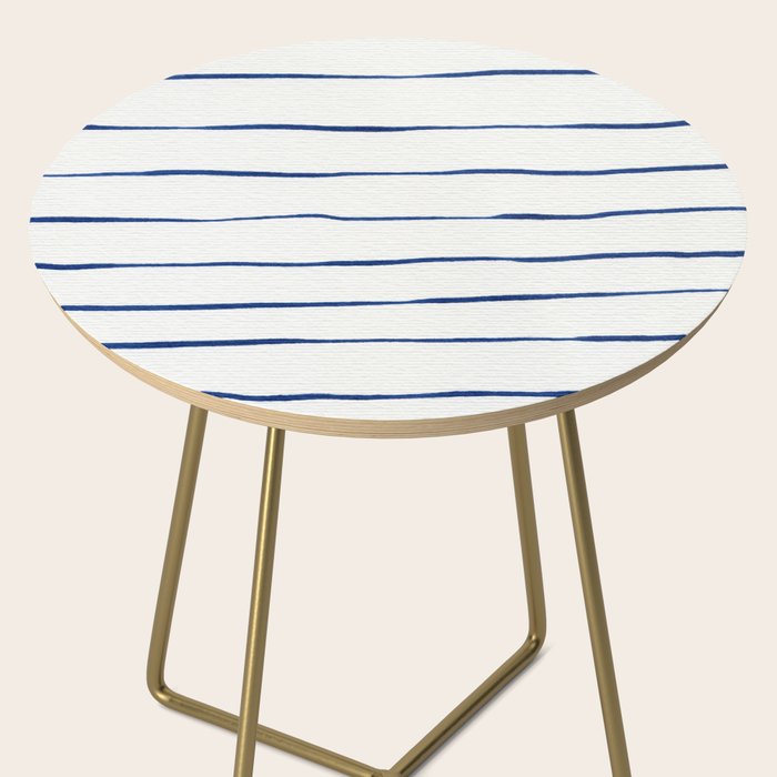 Blue Stripes Side Table Gallery Image 2
