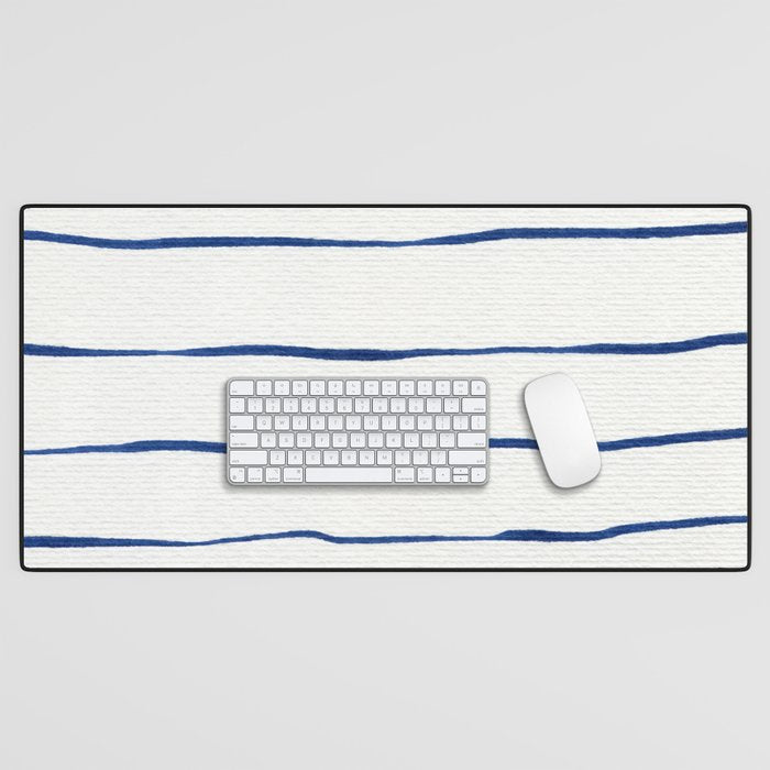Blue Stripes Desk Mat Gallery Image 1