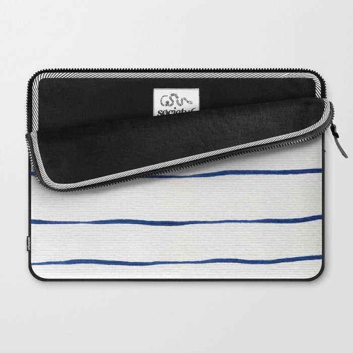 Blue Stripes Laptop Sleeve Gallery Image 2