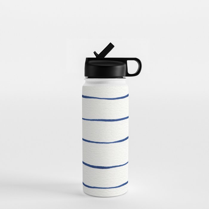Blue Stripes Water Bottle Gallery Image 1