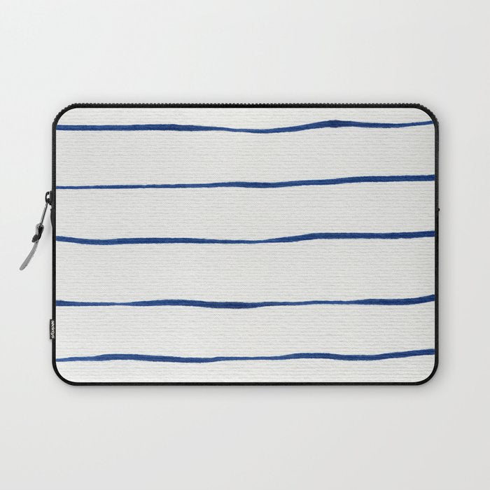 Blue Stripes Laptop Sleeve Gallery Image 1