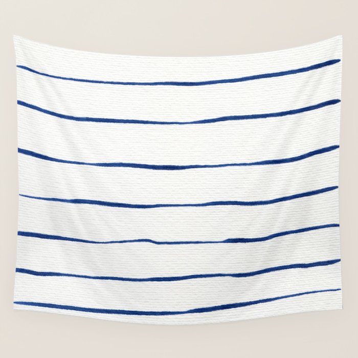 Blue Stripes Wall Tapestry Gallery Image 4
