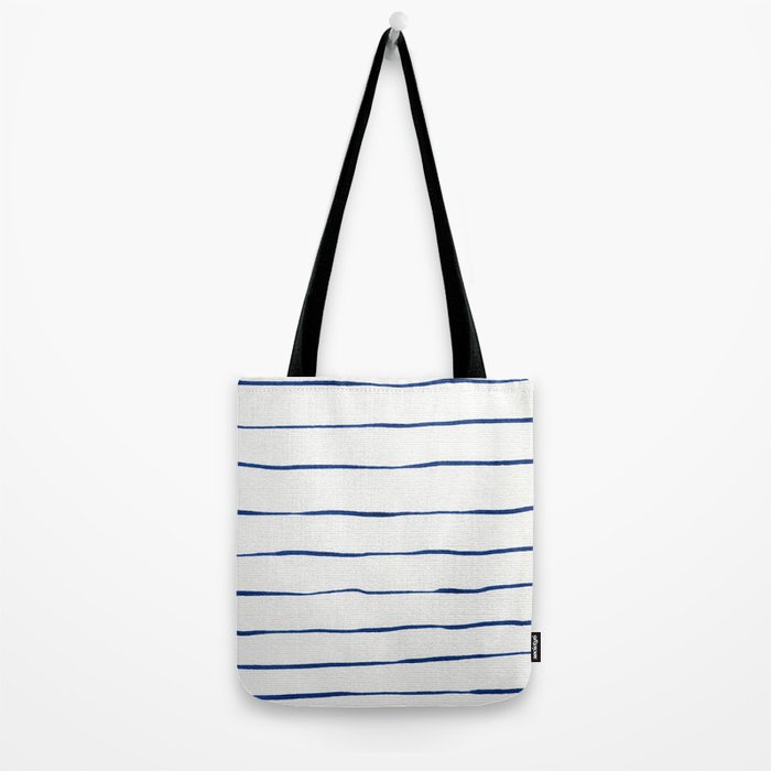 Blue Stripes Tote Bag Gallery Image 2