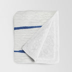 Blue Stripes Throw Blanket Gallery Image 3