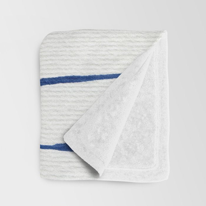Blue Stripes Throw Blanket Gallery Image 3