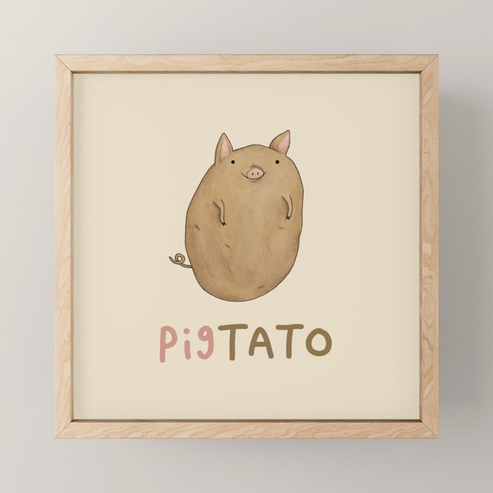 Pigtato Mini Art Print Gallery Image 1