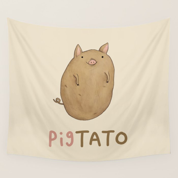 Pigtato Wall Tapestry Gallery Image 4