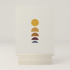 Minimal Sunrise Sunset Shapes Mini Art Print Gallery Image 5