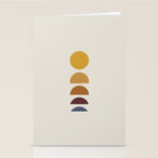 Minimal Sunrise Sunset Shapes Stationery Card Gallery Image 2
