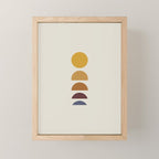 Minimal Sunrise Sunset Shapes Mini Art Print Gallery Image 1