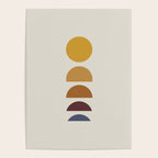 Minimal Sunrise Sunset Shapes Poster Gallery Image 4