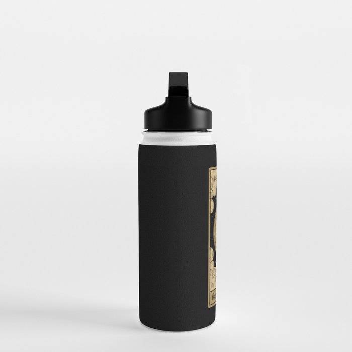 The Full Moon - Dark Background Water Bottle Gallery Image 3