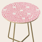 Checkered Pink Matrix Side Table Gallery Image 2
