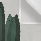 Cat and Plant 31 Wall Tapestry Gallery Image 3