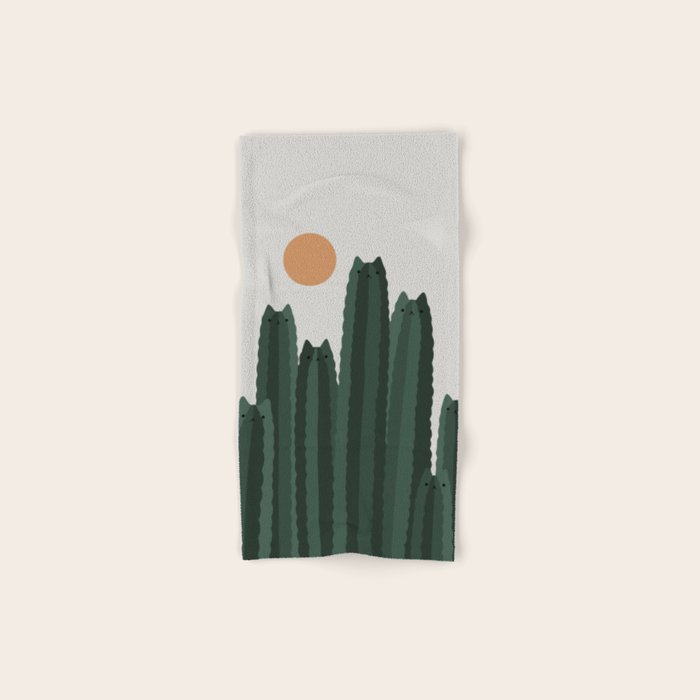 Cat and Plant 31 Bath Towel Gallery Image 1