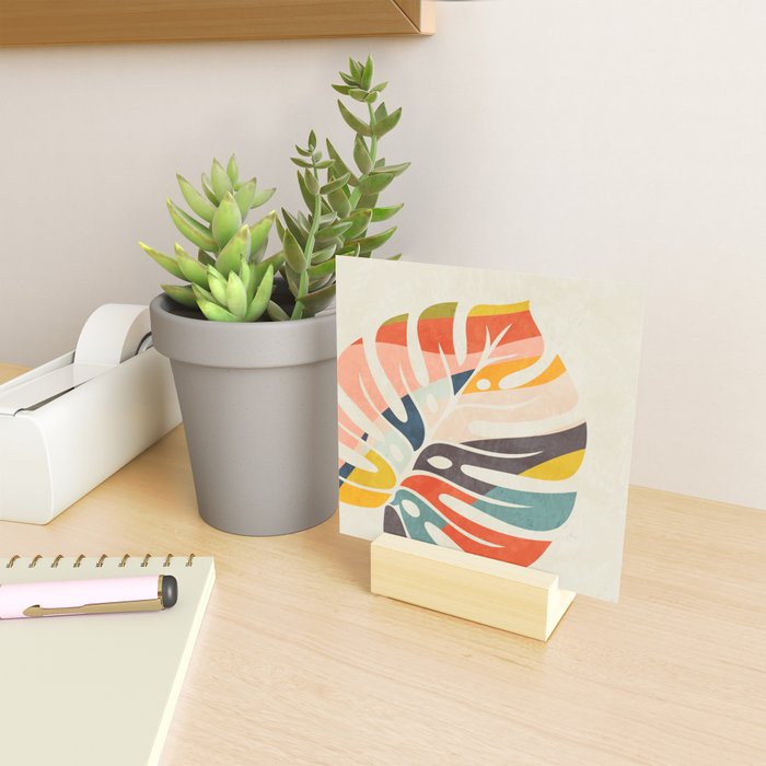 shape leaf modern mid century Mini Art Print Gallery Image 2