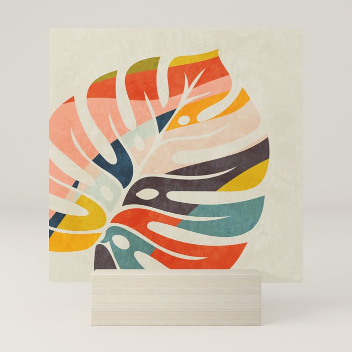 shape leaf modern mid century Mini Art Print Gallery Image 5