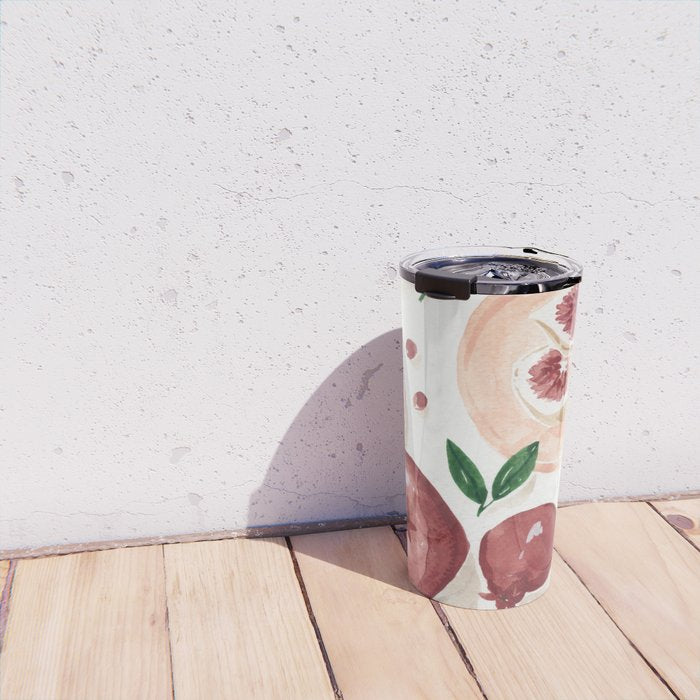 Figs Pomegranate Still Life  Travel Mug Gallery Image 4
