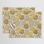 Warm Neutral Floral Pattern Placemat Gallery Image 1