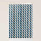Blue check Stationery Card Gallery Image 2