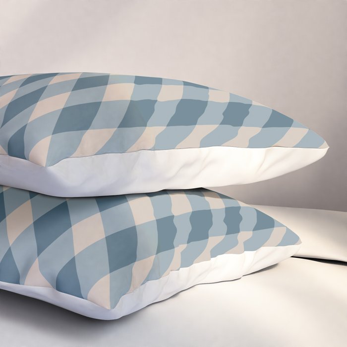 Blue check Pillow Sham Gallery Image 3