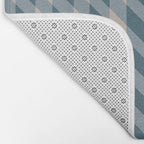 Blue check Bath Mat Gallery Image 2