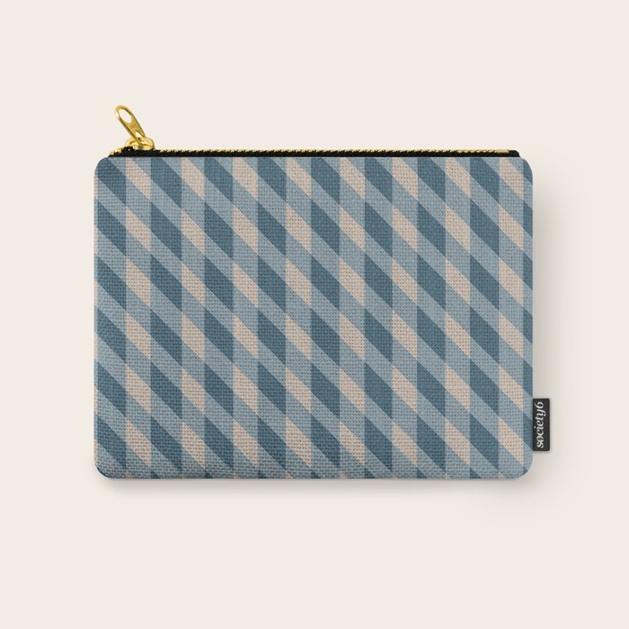 Blue check Carry All Pouch Gallery Image 1