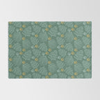 Winter & Woodsy Pine Trees in Forest Green Rug Gallery Image 2