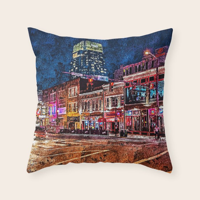 Nashville, Tennessee Throw Pillow Gallery Image 6