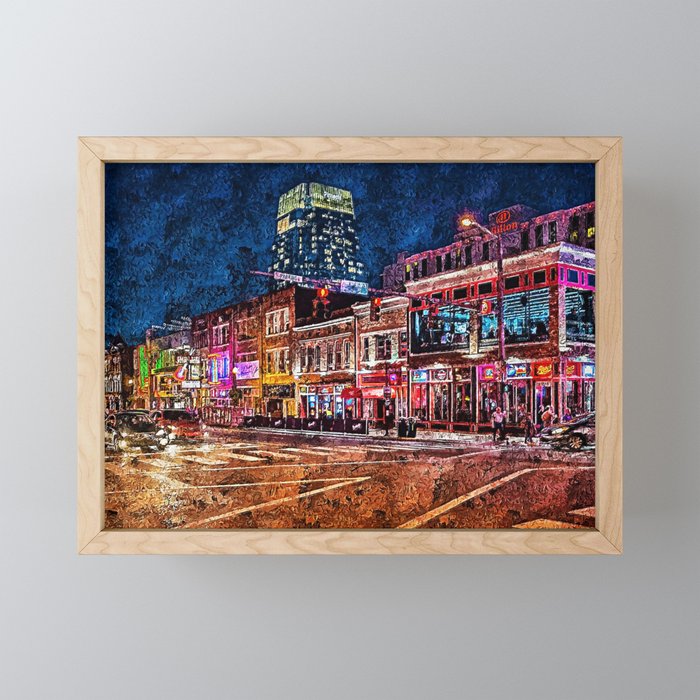 Nashville, Tennessee Mini Art Print Gallery Image 1