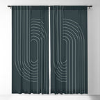 Oval Lines Abstract XXXIX Window Curtain Gallery Image 5