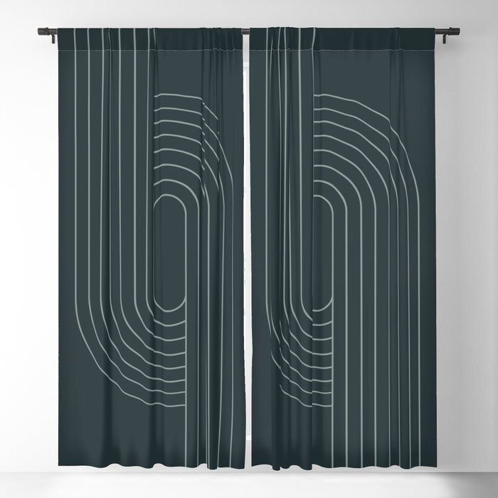 Oval Lines Abstract XXXIX Window Curtain Gallery Image 1