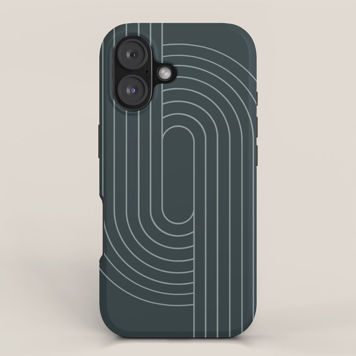 Oval Lines Abstract XXXIX iPhone Case Gallery Image 1