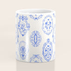 Elegant Blue Victorian Frame with Delicate Flower Coffee Mug Gallery Image 4