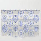 Elegant Blue Victorian Frame with Delicate Flower Wall Hanging Gallery Image 1