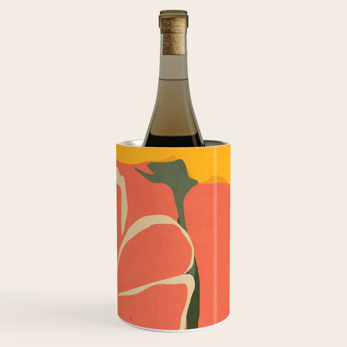 Modern Abstract Art Flowers 4 Wine Chiller Gallery Image 1
