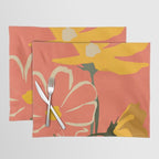 Modern Abstract Art Flowers 4 Placemat Gallery Image 1