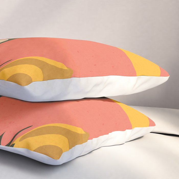 Modern Abstract Art Flowers 4 Pillow Sham Gallery Image 3