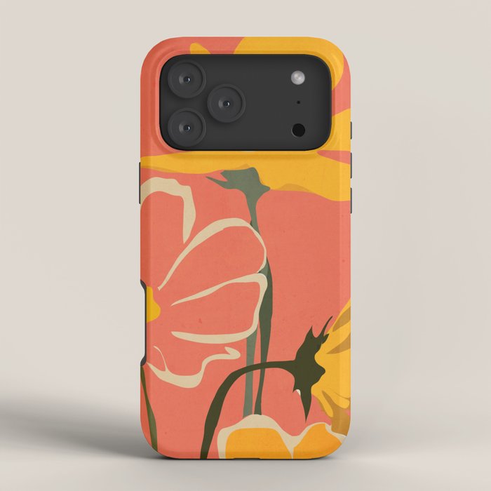 Modern Abstract Art Flowers 4 iPhone Case Gallery Image 4