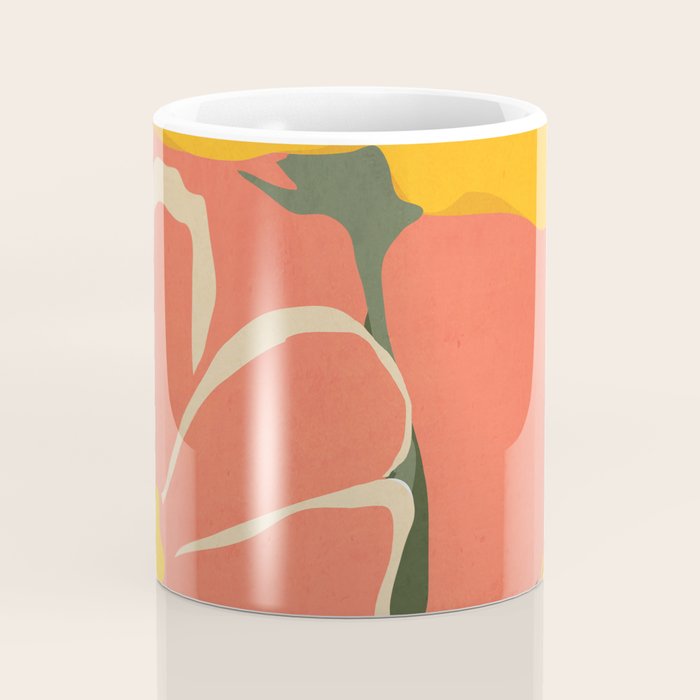 Modern Abstract Art Flowers 4 Coffee Mug Gallery Image 4