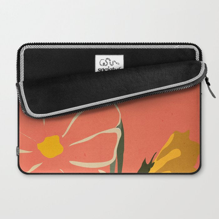 Modern Abstract Art Flowers 4 Laptop Sleeve Gallery Image 2