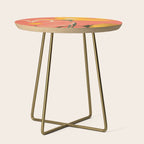 Modern Abstract Art Flowers 4 Side Table Gallery Image 1