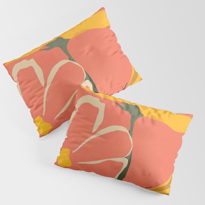 Modern Abstract Art Flowers 4 Pillow Sham Gallery Image 3