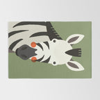 Zebra, Animal Portrait Rug Gallery Image 2